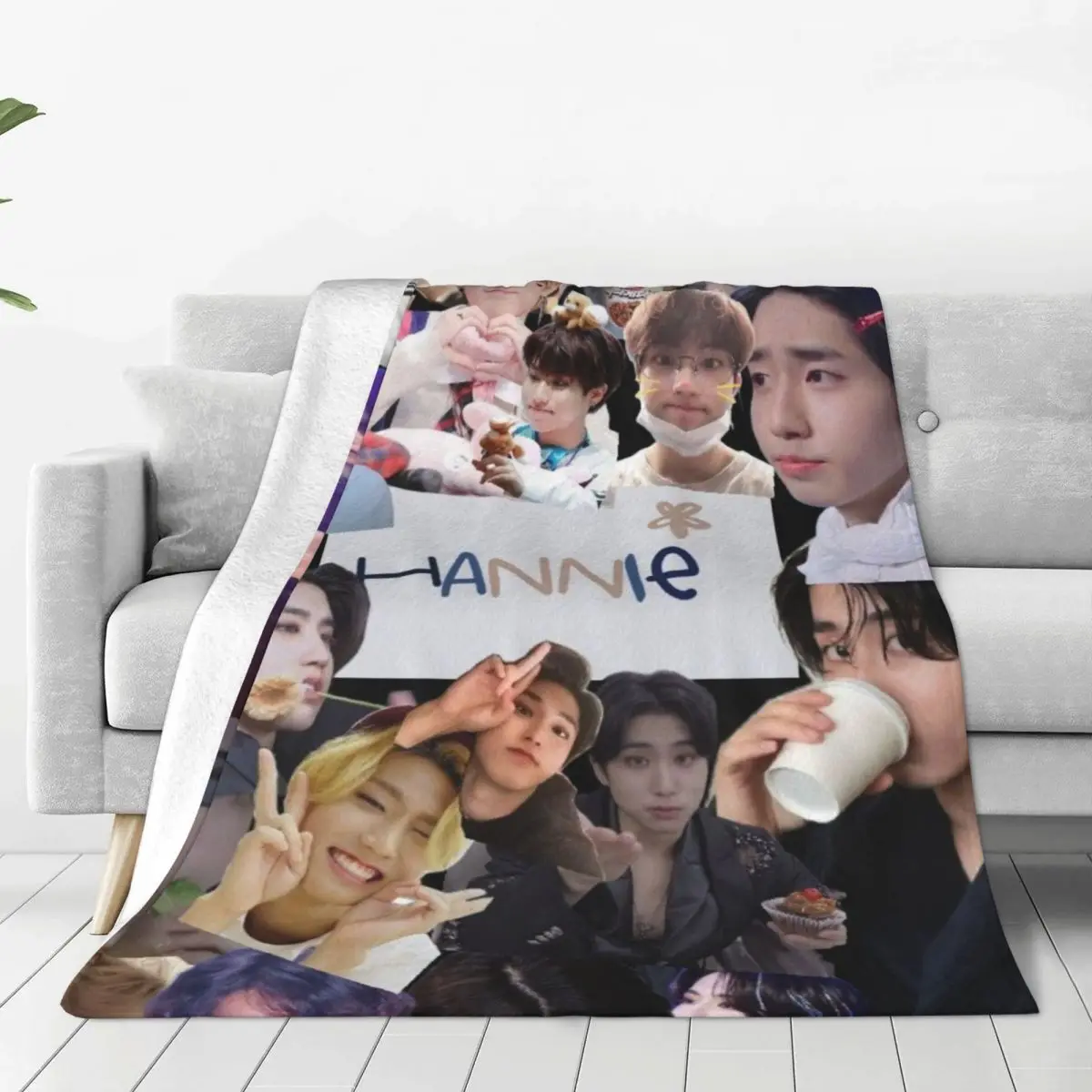 Kpop Han Jisung blankets Warm Flange blankets Soft and comfortable blanket picnic blanket birthday gift