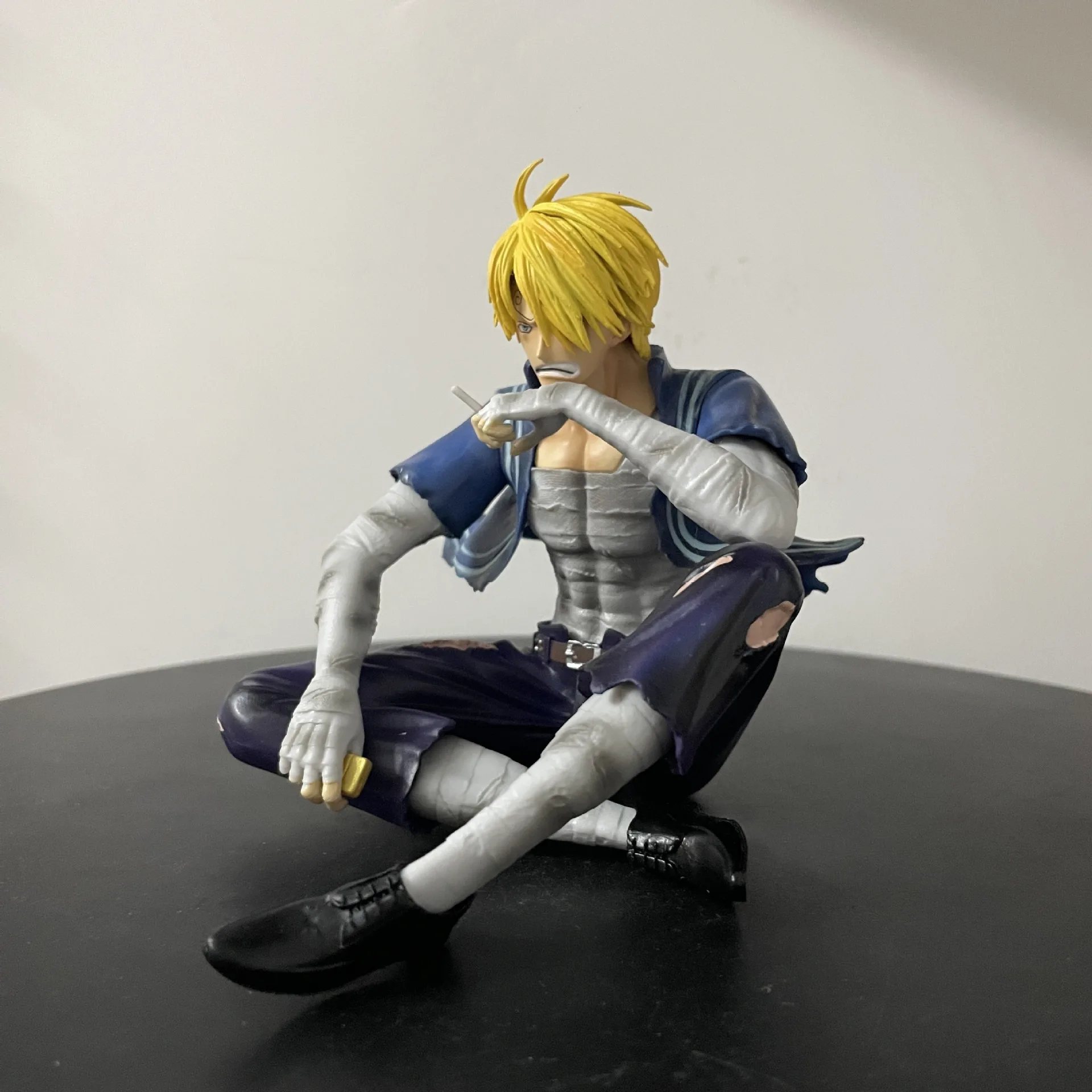 12 cm One Piece Sanji Figuren Kampfschaden Lust Actionfiguren PVC Modell Statue Sammlung Desktop Dekoration Geburtstag Spielzeug Geschenk
