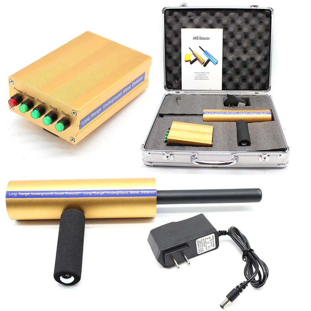 005 New Long Range AKS Gold Metal Detectors Machinery Detect Copper Silver Gold and Diam Underground Metal Detector