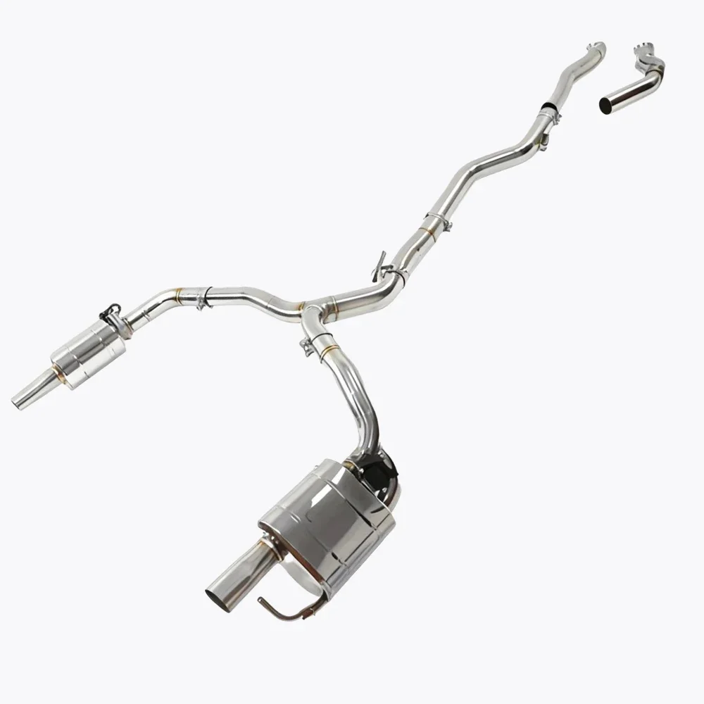 GDR Stainless Steel Valved Cat-Back Exhaust - Compatible with  GT43, GT53, E53, CLS53, GLS53,  (M256 3.0T Engine)