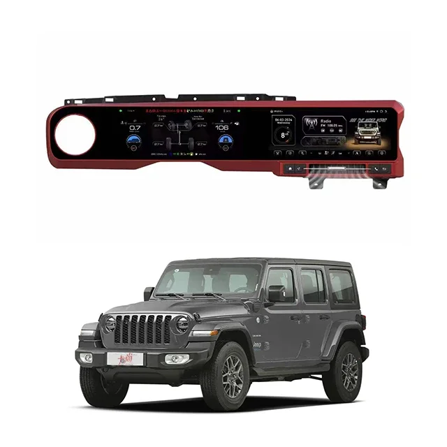 

For Jeepp LCDinstrument Panel Android Navigation 24.6-inch Dual Screen Interactive Central Control Interior Screen Refit