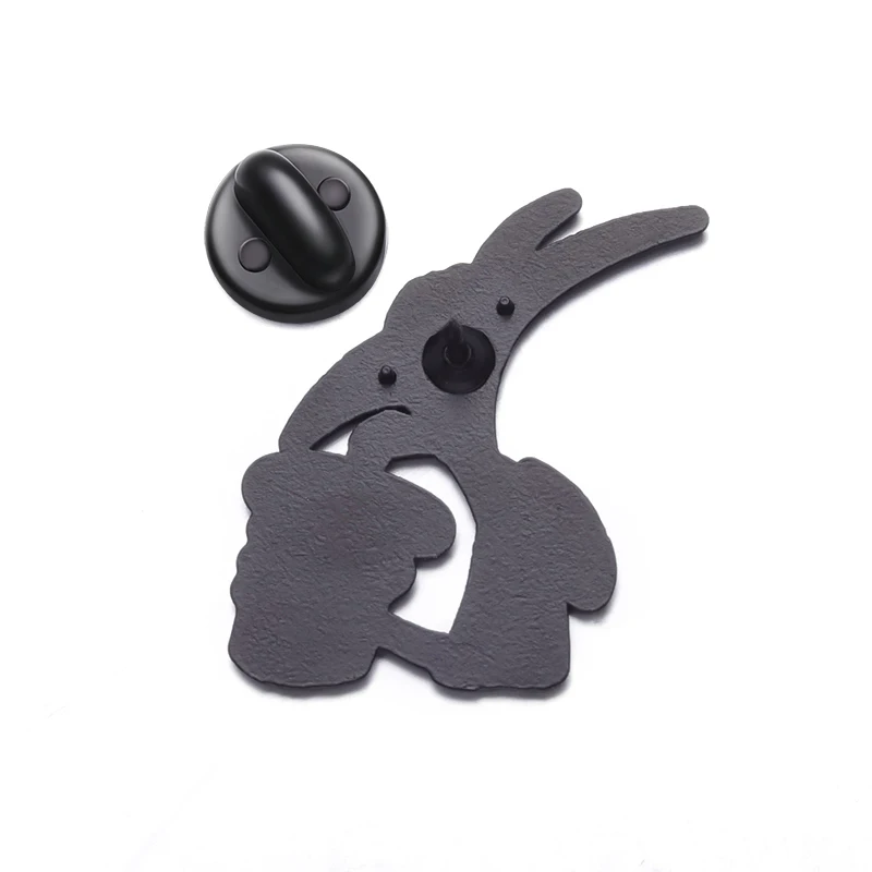 Cartoon Anime Hercules Panic Drinking Soda Brooch Enamel Pin Creative Metal Animal Badge Lapel Backpack Accessories Jewelry Gift