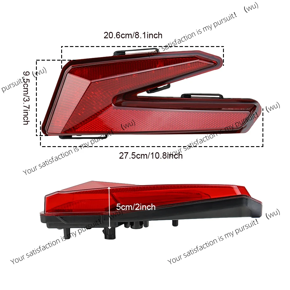 مصباح ليد خلفي لـ Can-Am Maverick X3 XDS XRS 2017 2018 ATV UTV مصباح مكبح الضوء الخلفي الخلفي #2