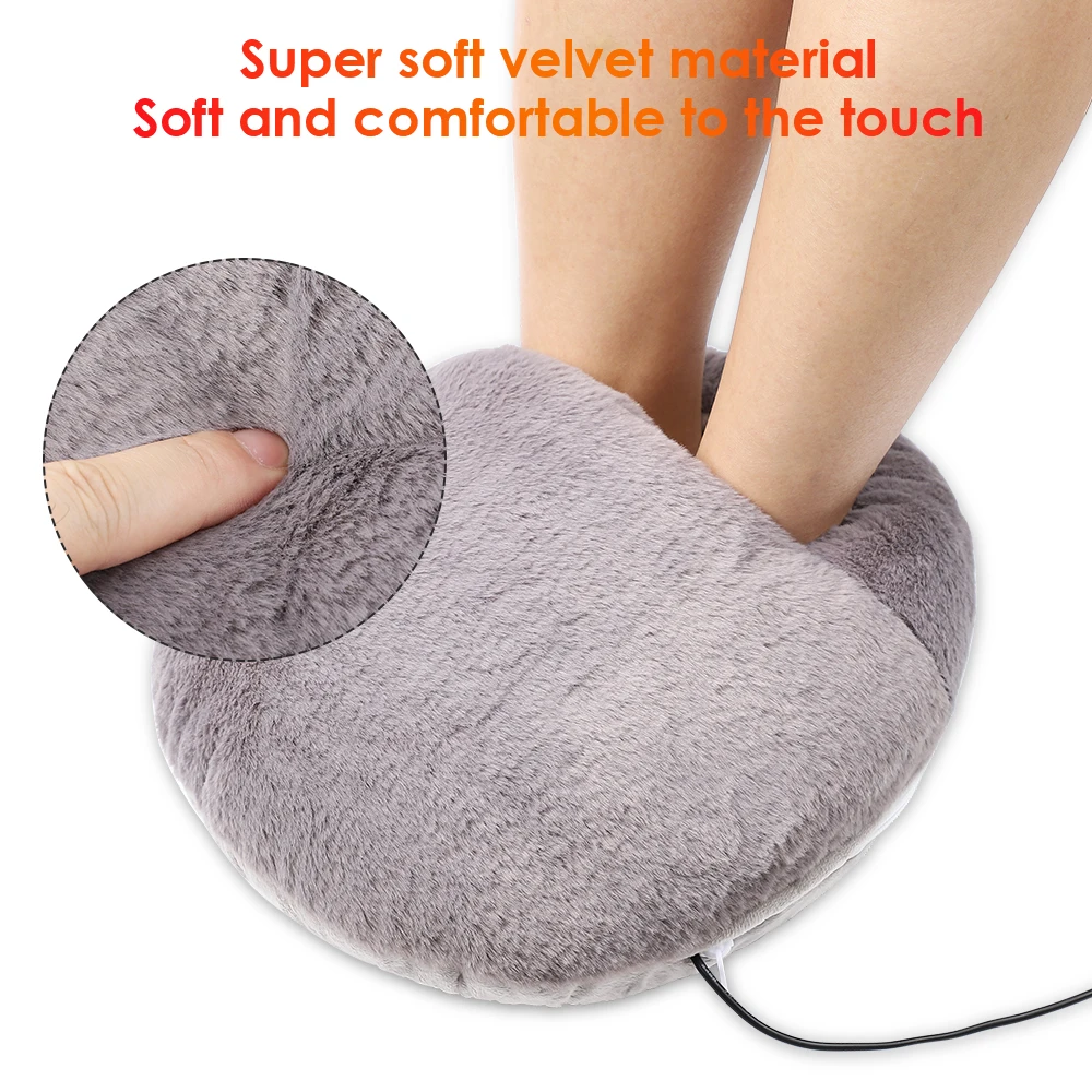 Electric Foot Warmer Heater Machine Winter Warm Foot Cover Feet Heating Pad for Home Household Foot Warming Mat