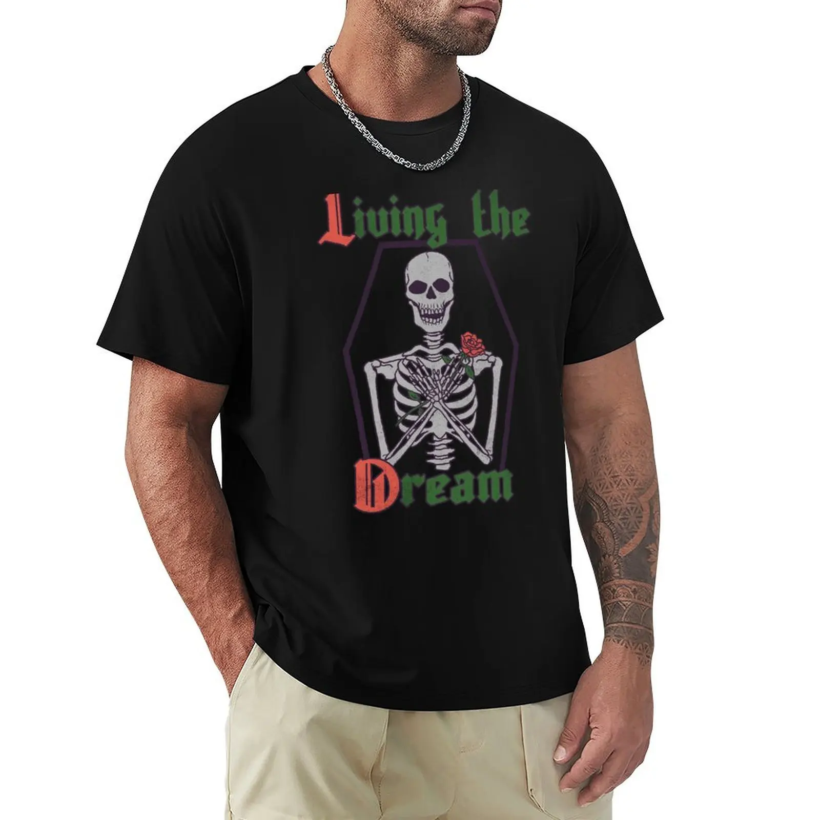 Living the Dream T-Shirt Functional Casual Short Sleeve Tee