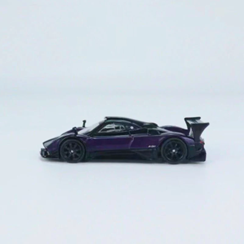 Tarmac Works 1:64 Model Car Paga Zonda R Viola PSO Alloy Die-cast Sport Vehicle- Deep Purple