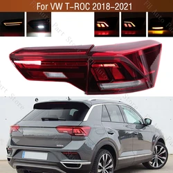 Car Rear Bumper Brake Stop Reverse Turn Signal Lamp For Volkswagen VW T-ROC TROC 2018 2019 2020 2021 Taillamp TailLight