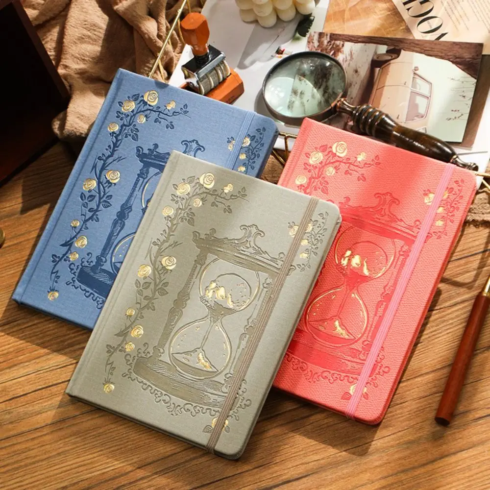 PU Leather Hardcover Journal Notebook Vintage Secure Binding Strap Writing Notepad Elegant Retro Hardcover Student notebook