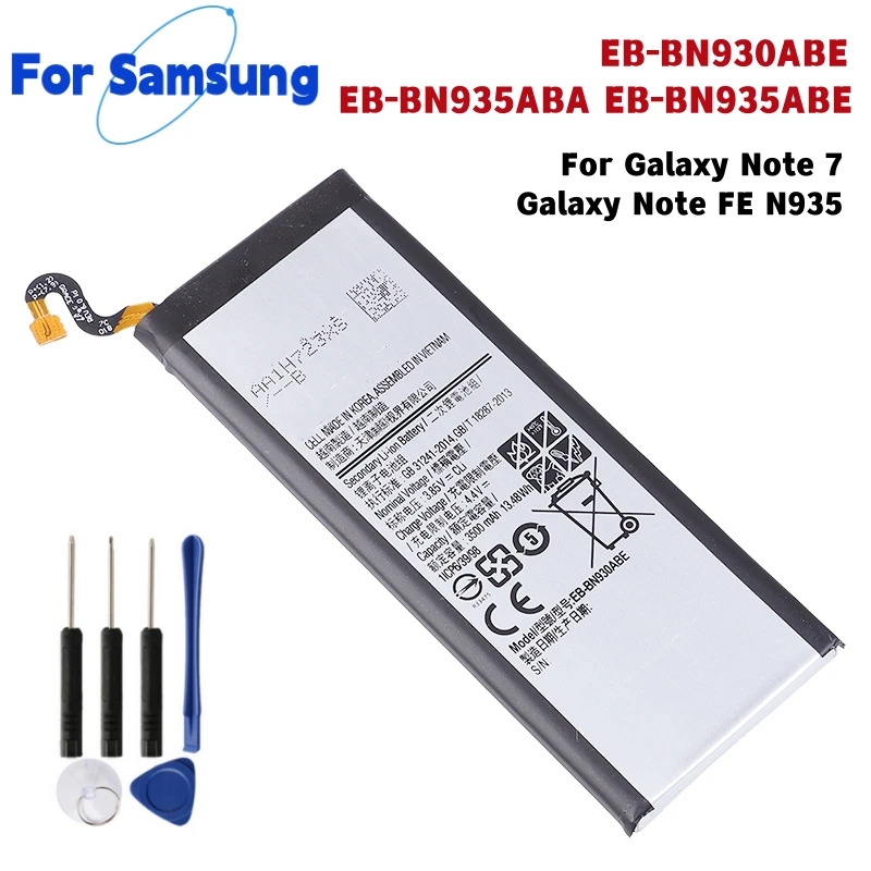 EB-BN930ABE EB-BN935ABA EB-BN935ABE 3500mAh Battery For Galaxy Note 7 Galaxy Note FE N935 +Tools