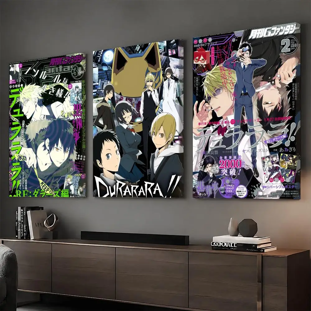 Game D-Durarara!! Anime Painting Calligraphy HD Canvas Print Poster Wall Art | Optional Frame | Modern Hallway Decor