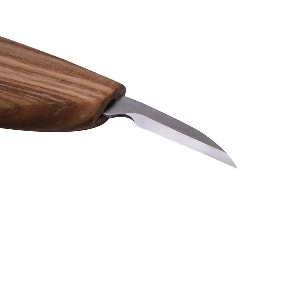 3 قطعة مجموعة قطع نحت الخشب مقبض من الفولاذ المقاوم للصدأ المهنية لتقوم بها بنفسك ملعقة هوك سكين النحت أدوات حفر البلاستيك #5