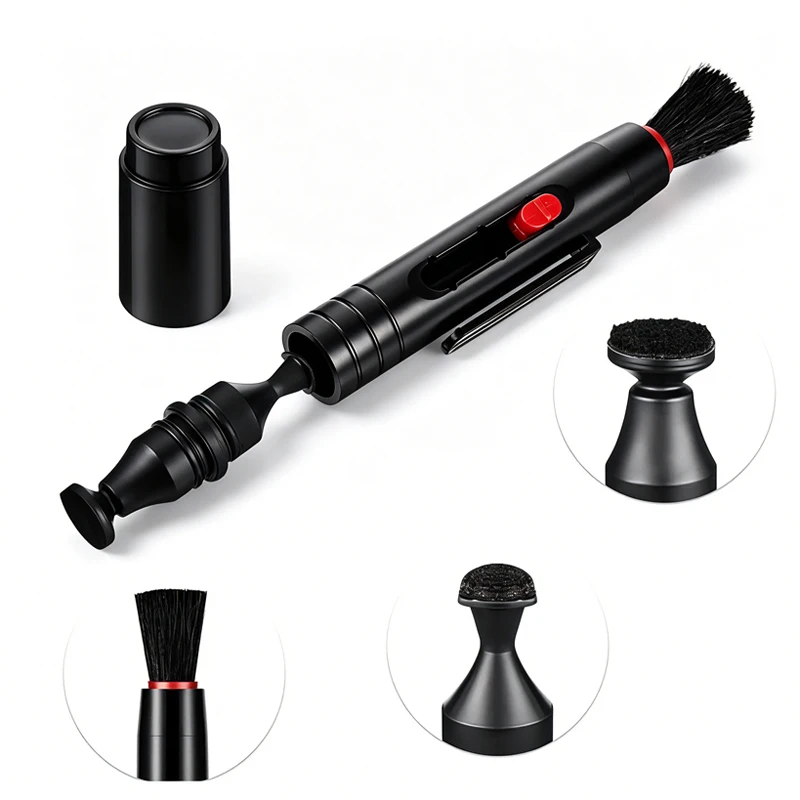 Advanced Camera Lens Cleaning Pen Carbon Head Eraser Pen with Cleaning Brush for Keyboard And Computer Dust Removal Tool