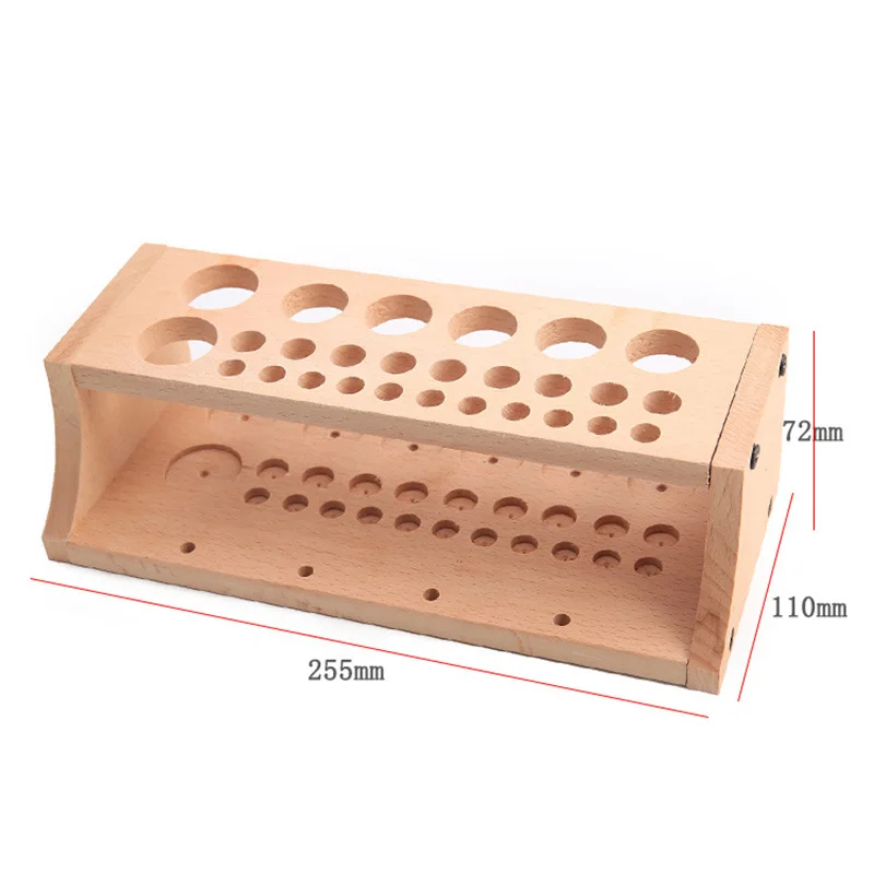 1Set Thread Stand Rack Tool Stamp Stand Beech Rack Leather Holder DIY Storage Holder For Leather craft Tool Set