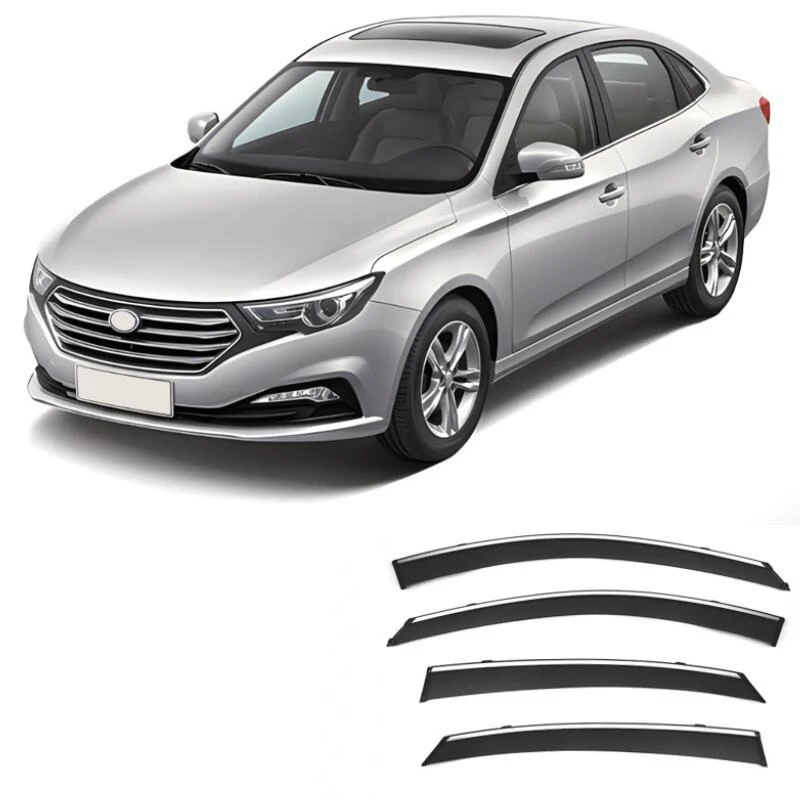 Window Visor Awnings & Shelters Side Window Deflector For Besturn Bestune B30 2014 2015 2016 2017 2018 2019 2020