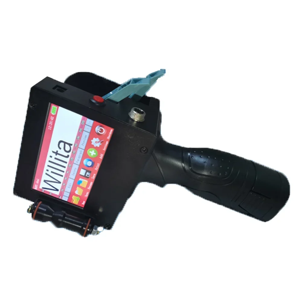 

50.8mm Handheld TIJ Inkjet Printer with Two Printing Heads for QR Code Barcode Logo Date Printing Batch Coding Machine