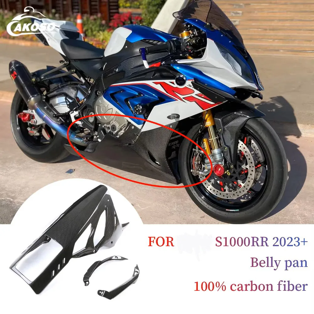 

Motorcycle Accessories for BMW S1000RR 2023 2024 2025 Carbon Fiber Belly Pan Exhaust Cover 100% CARBON FIBER