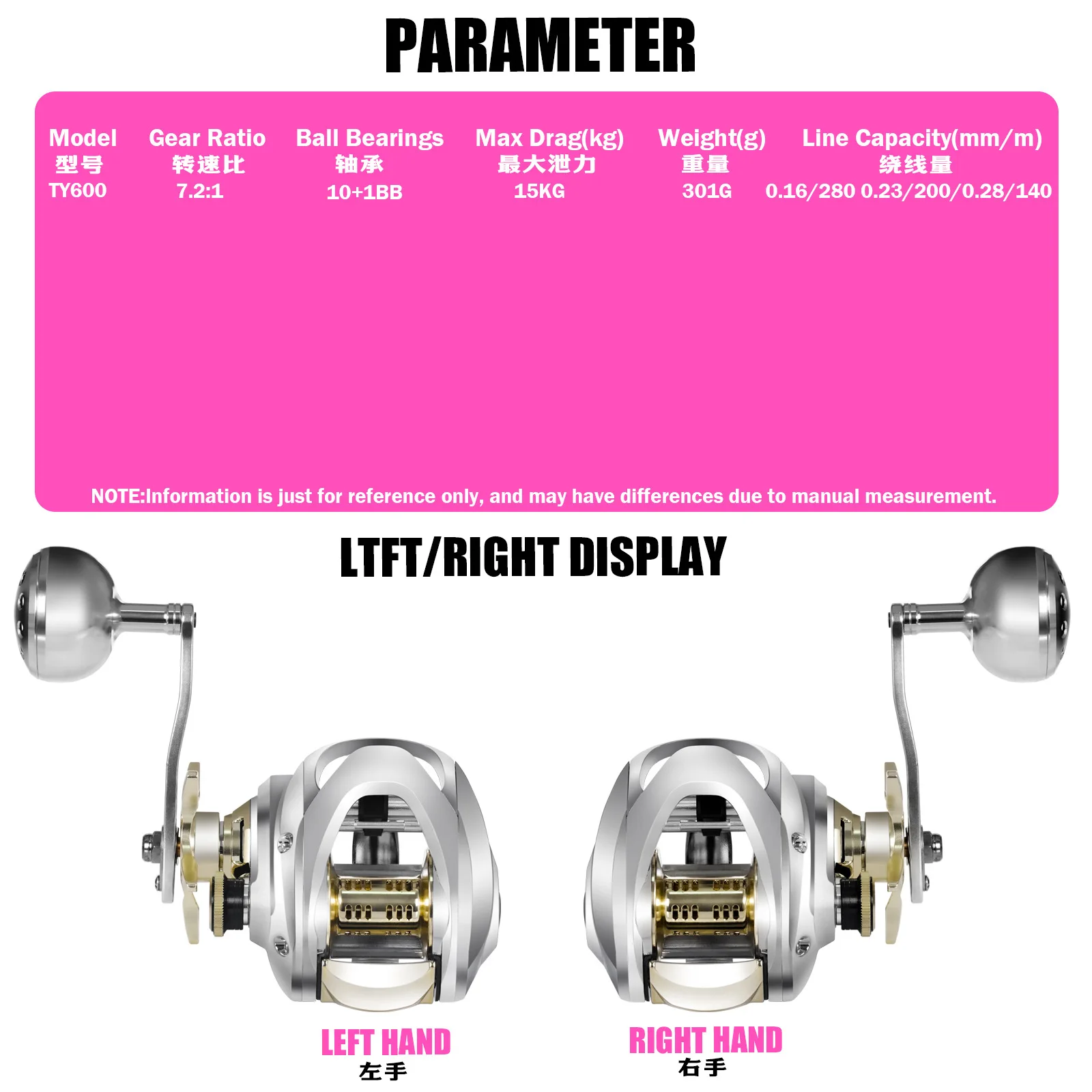 Large Wide-body All-metal Main Body Water Drop Wheel Sea Fishing Luya Lei Strong Anti-explosion Line Long-distance Investment