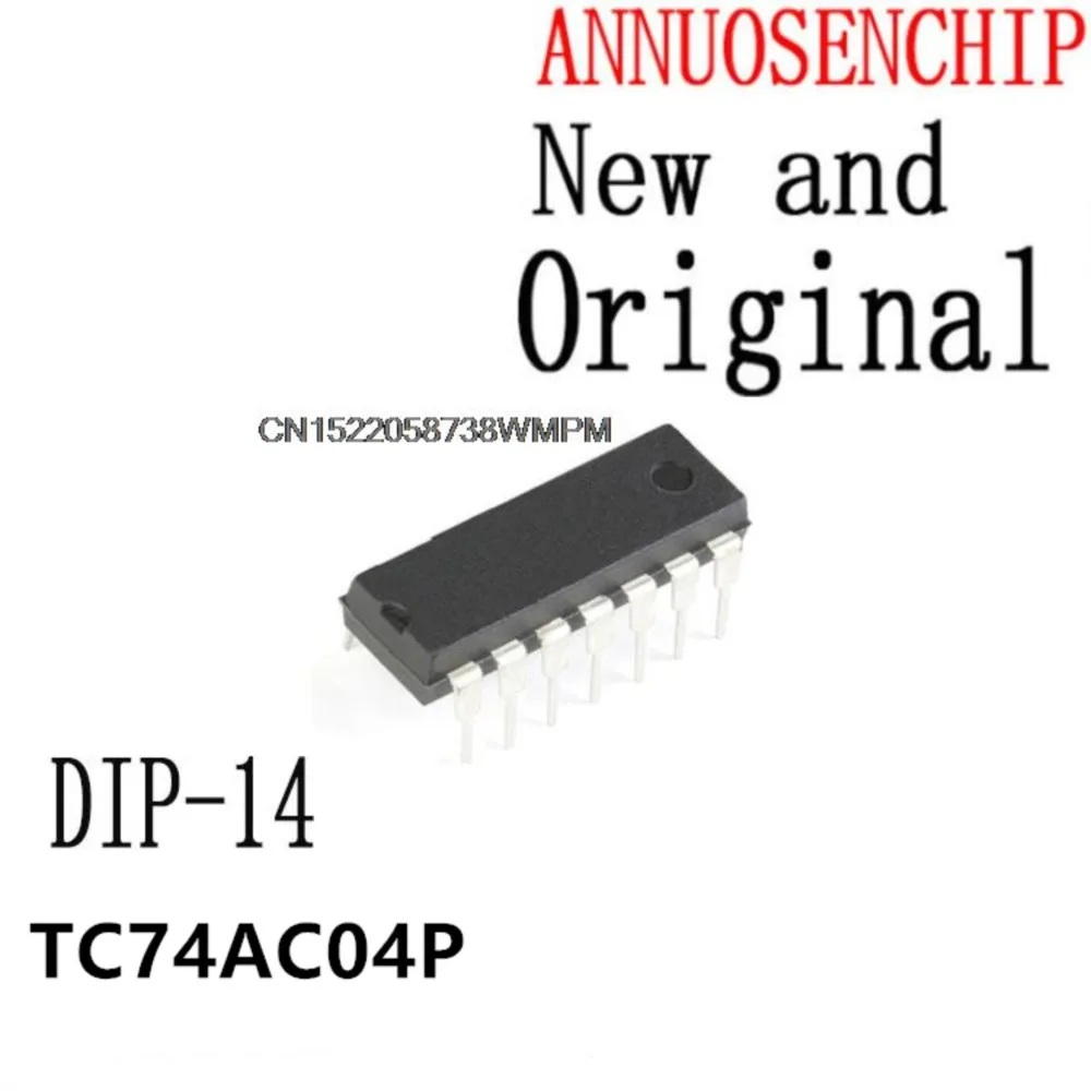 200PCS New and Original TC74AC04 DIP-14 74AC04P IC In stock! TC74AC04P