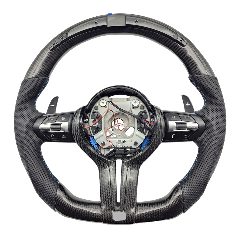 

Самая популярная заводская оптовая цена, алькантара, карбоновая производительность для BMW F30, рулевое колесо из углеродного волокна, 1 шт., высокая тичность