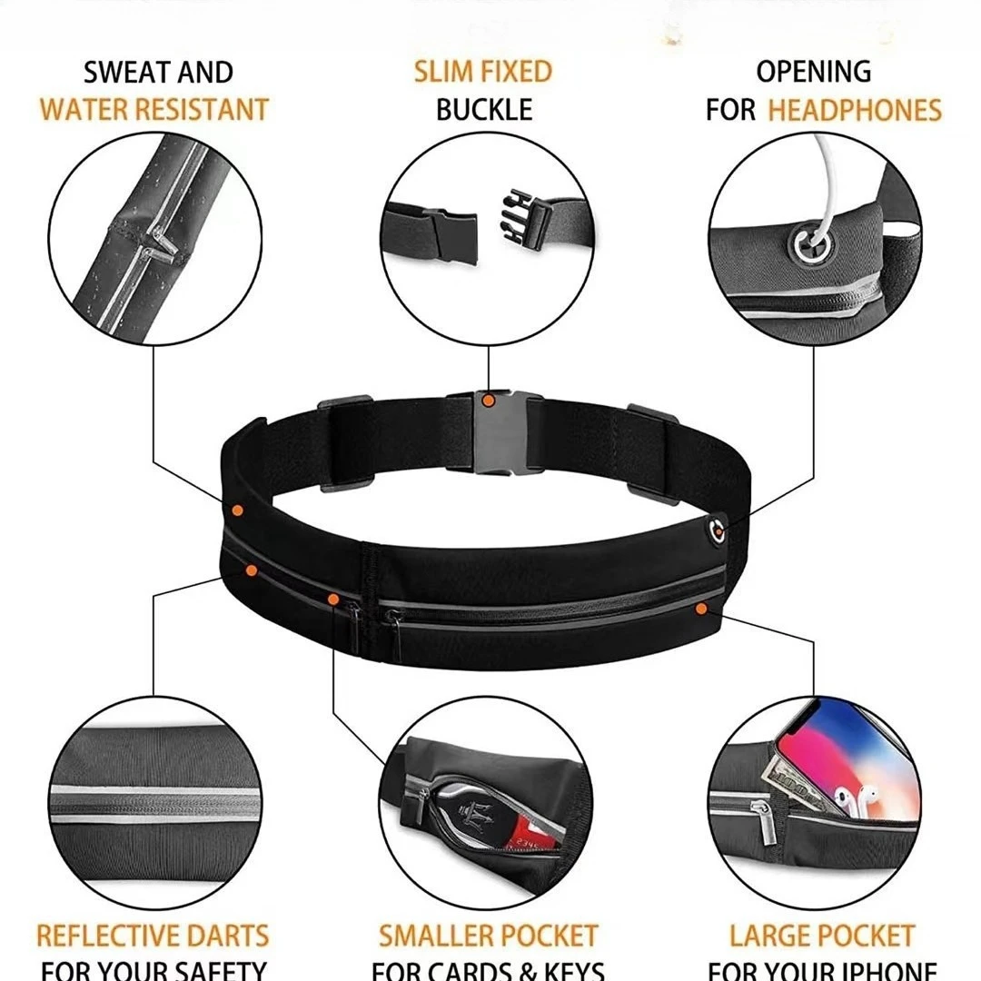 Running Invisible Waist Bag Sports Mobile Phone Bag