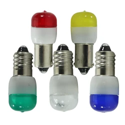 4pcs Ampoules Led Light T4W BA9S E10 3V 6V 12V 24v 110V 220V Auto Indicator Bulb Car Interior Light Instrument Lamp 6 12 24 Volt