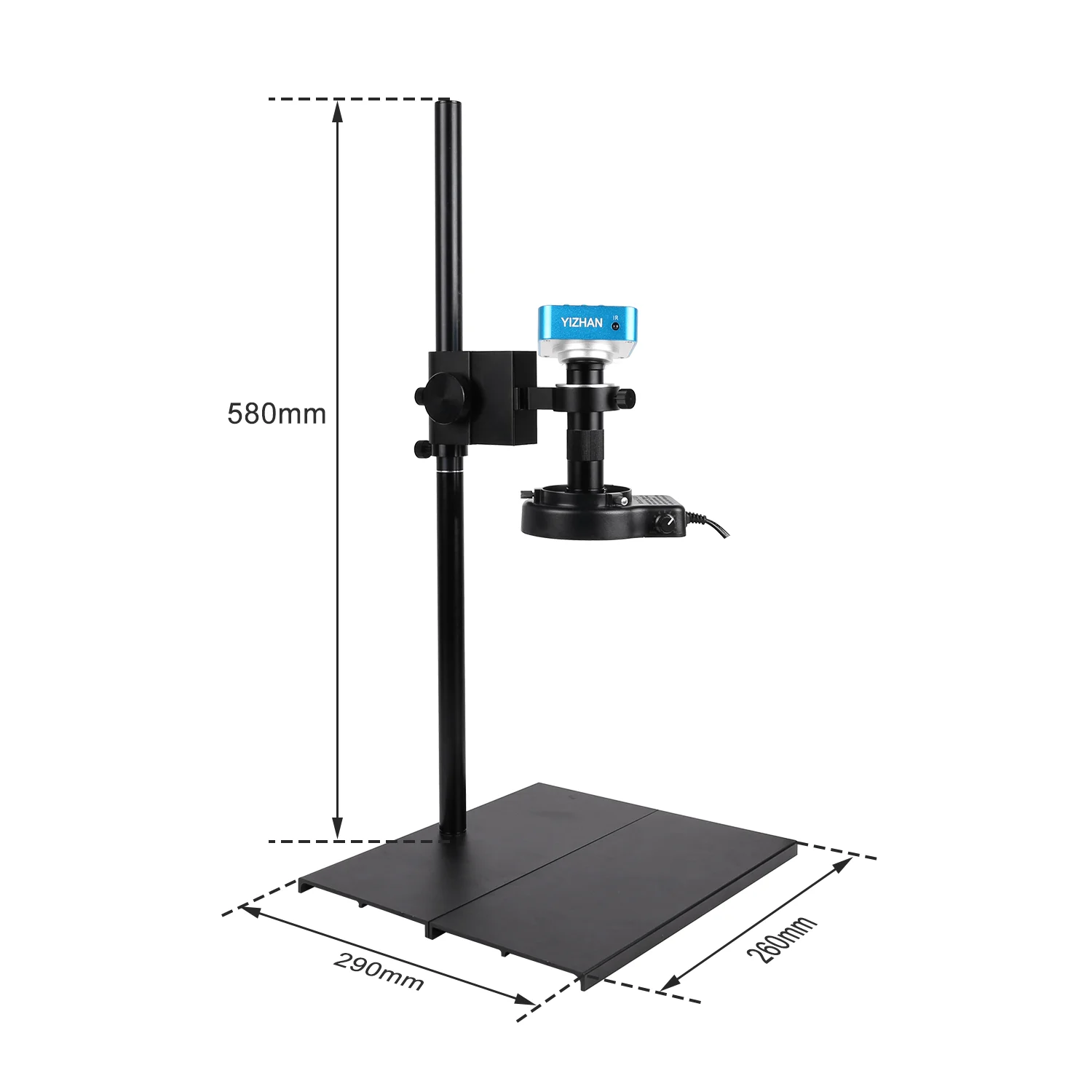 YIZHAN HD HDMI USB Microscope For Soldering Electronics Microscope 150X Zoom C-Mount Lens 13/38/48MP 4K/2K Industrial Camera