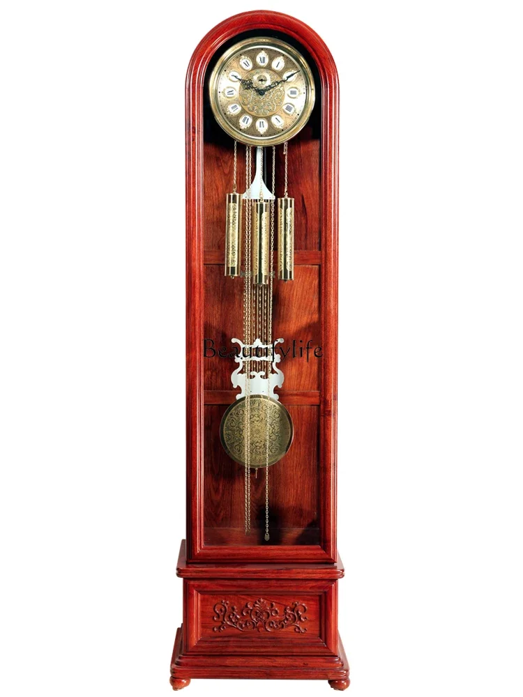 yj5Living Room Simple Retro Mechanical Vertical Clock