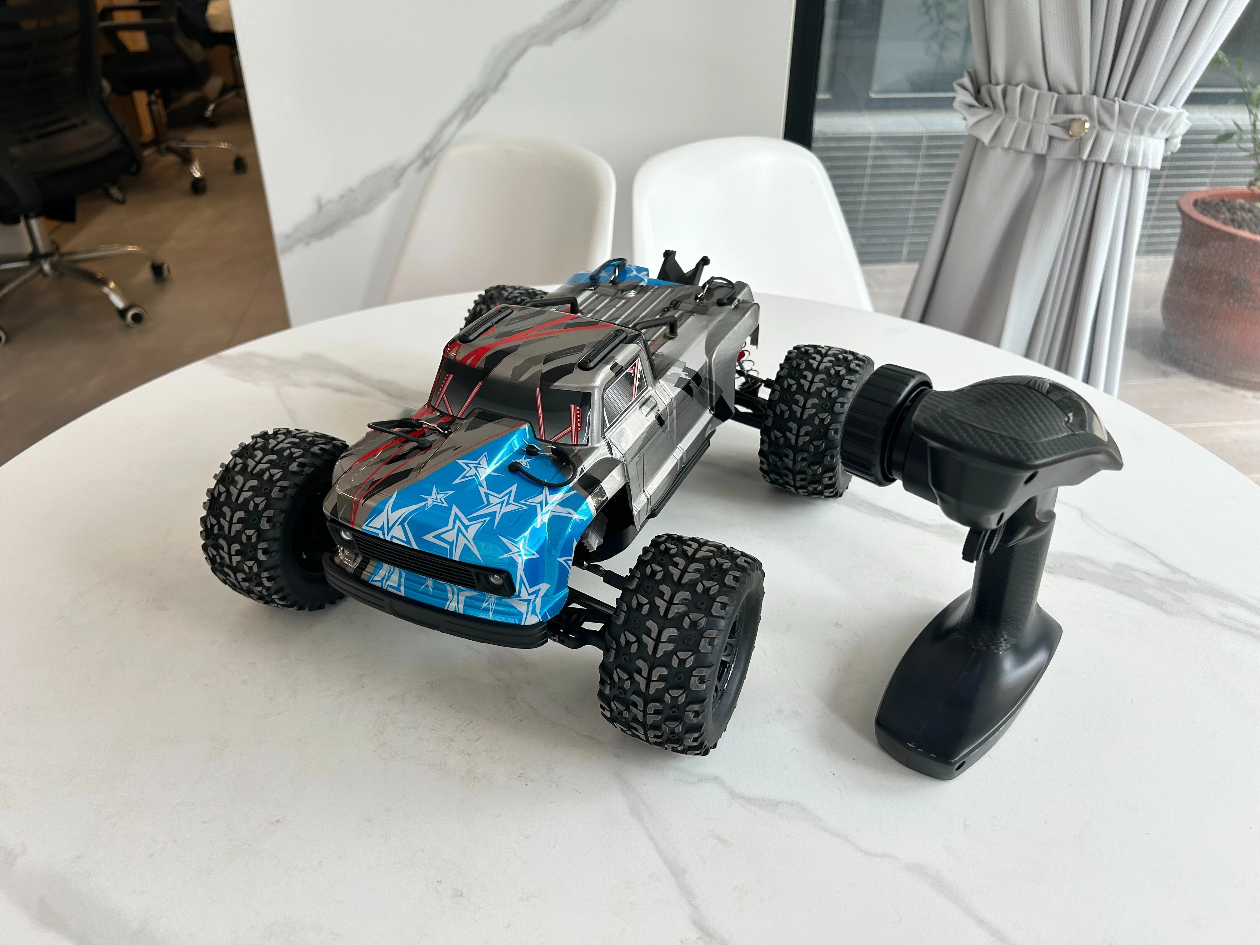 New Product SJY-M606 RC Car 2.4G 1/12 Scale Big Foot Off-road Truck 60km/h High-speed Cars Metal Oil Pressure Shock Absorber