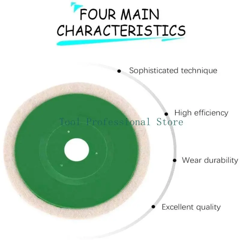 57QF 10 Pcs/set 100 mm 4Inch Wool Sanding Discs Flap Wet Dry Wheel Polishing Pad 12000rpm for Car Paint Metal Grinding