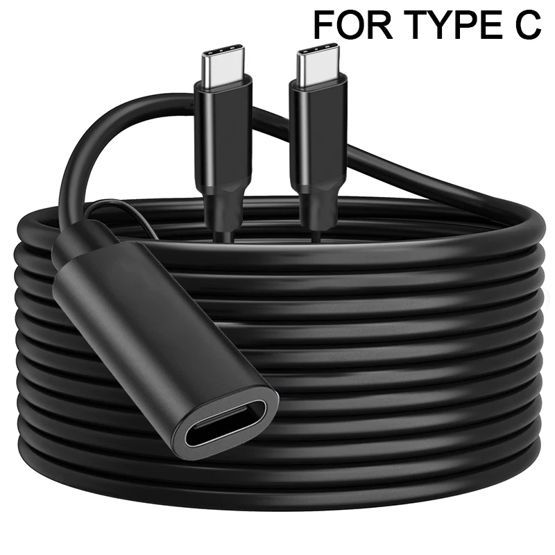 USB Type C Male To Type C Female Extension Cable Fast Charging Extender Cord For Mobile Phone Tablet Laptop USB-C Extension Line