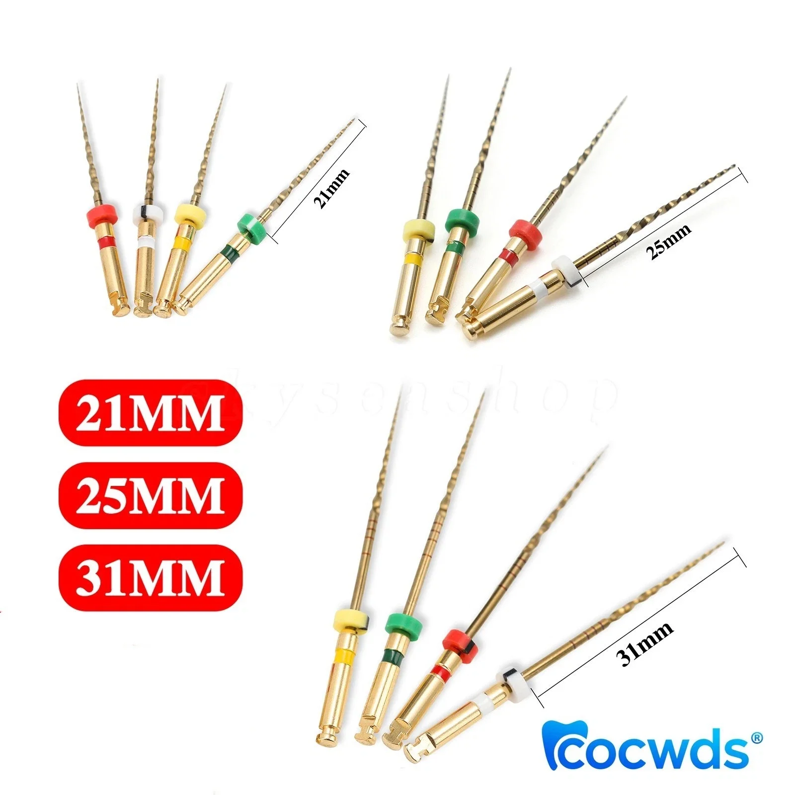4PCS Dental Endodontic File root canal one 21MM 25MM 31MM Endo Files Reciprocating