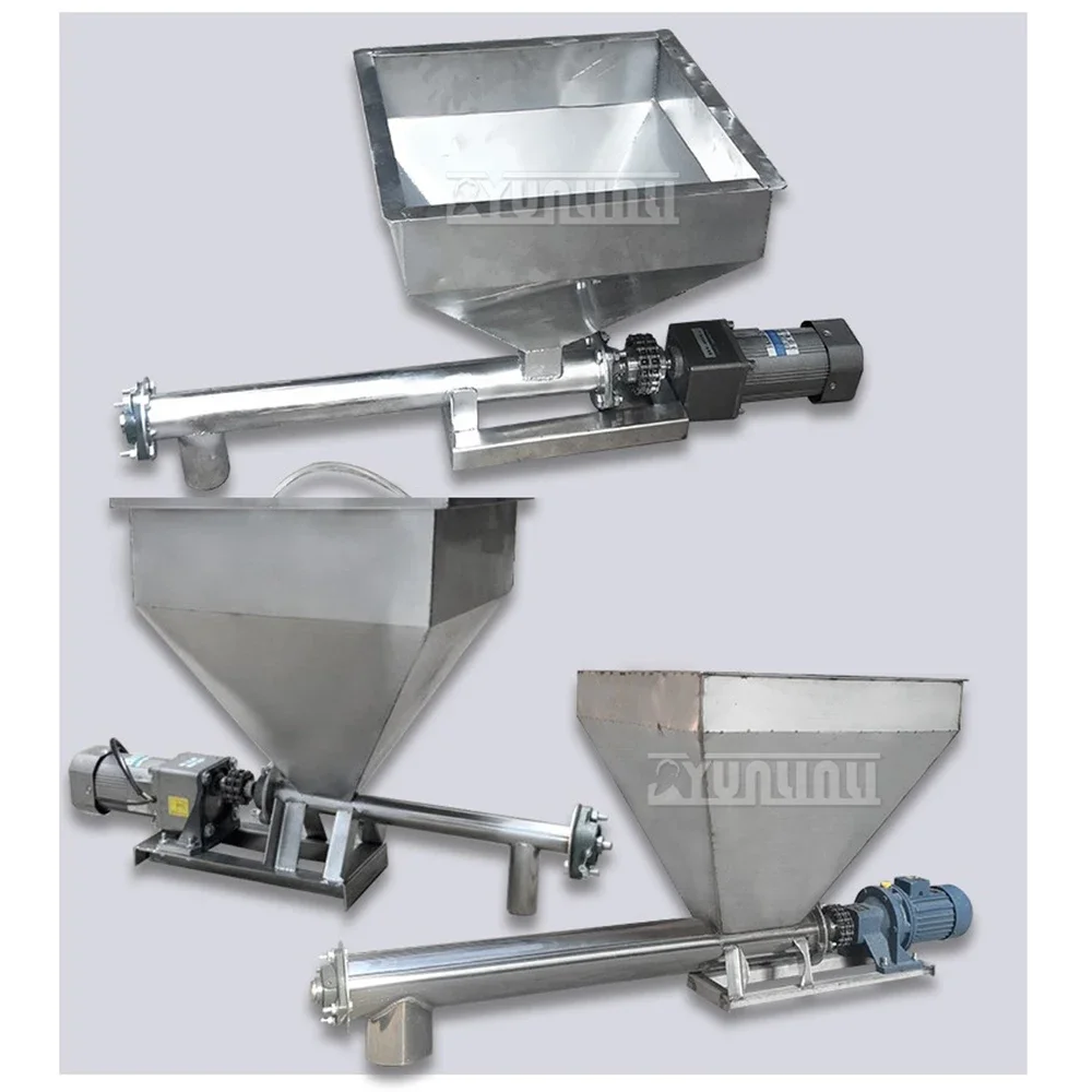 Automatic Feeding Machine 220V Granular Powder Screw Feeder Loading Machine Stainless Steel Screw Feeder Conveyor 60mm Diameter