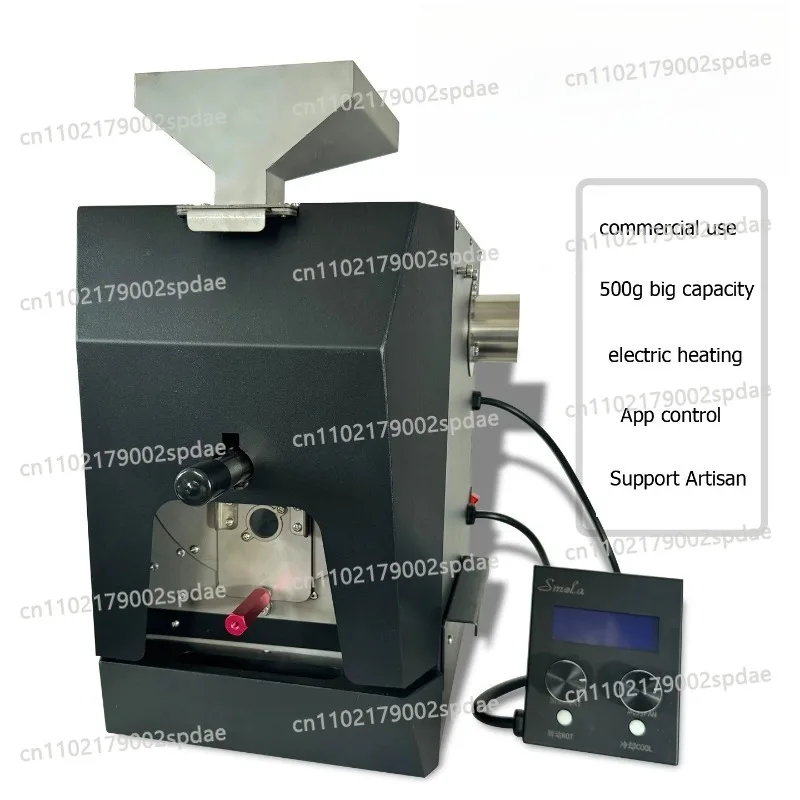 Household Commercial Coffee Bean Roaster Machine Stable 500g Intelligent Dual Mode Heating Design