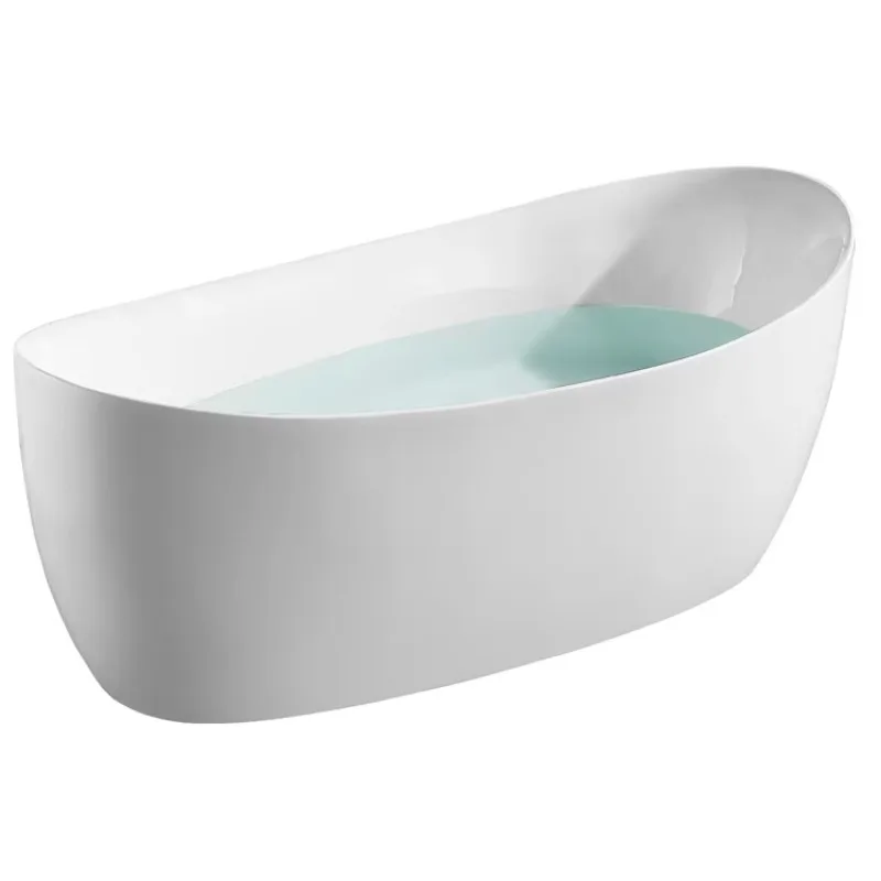 

High Quality Acrylic Freestanding Bathtubs White Soaking Bath Tubs for 1 Person