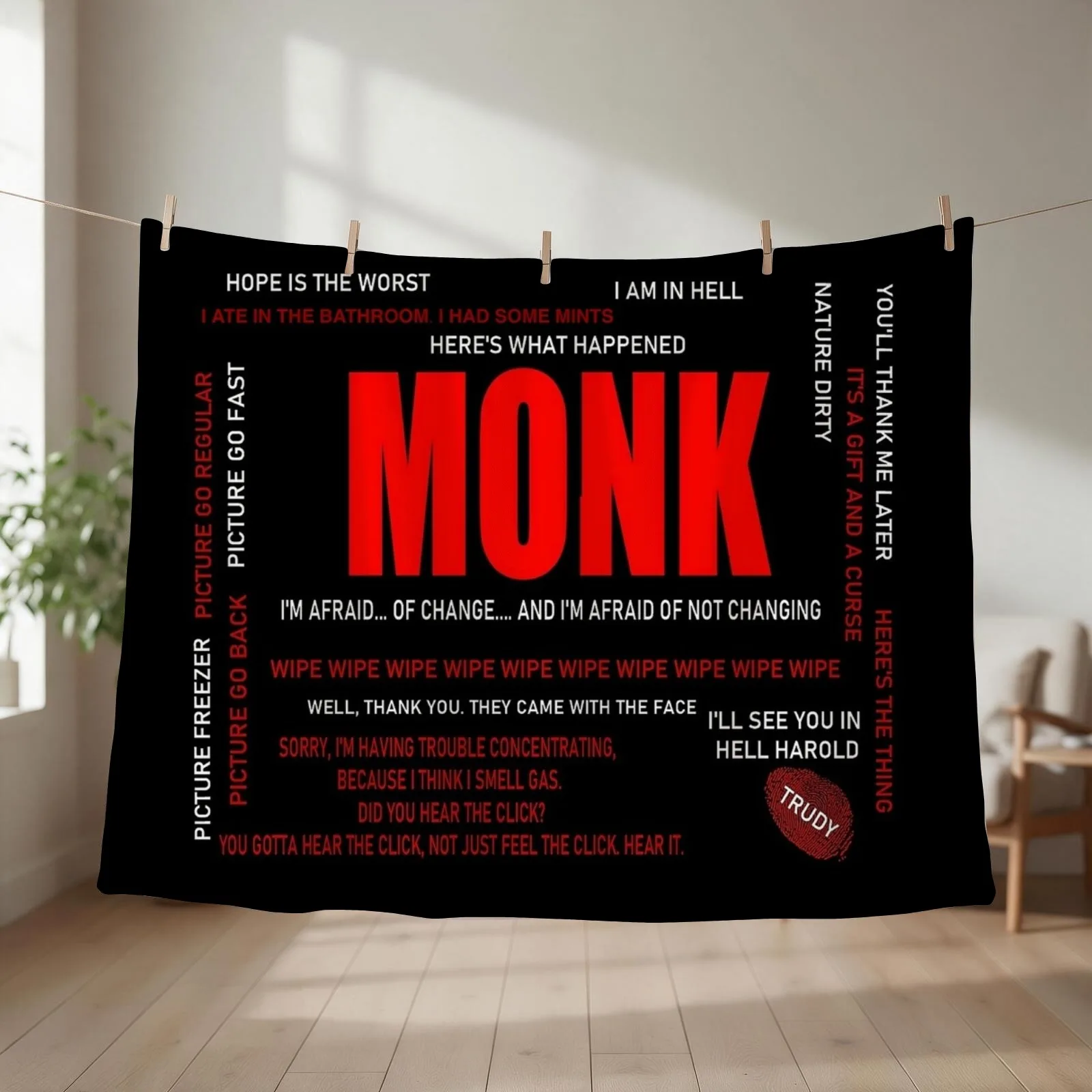 Monk Quotes Throw Blanket Luxury Thicken christmas decoration Luxury Thermal Blankets