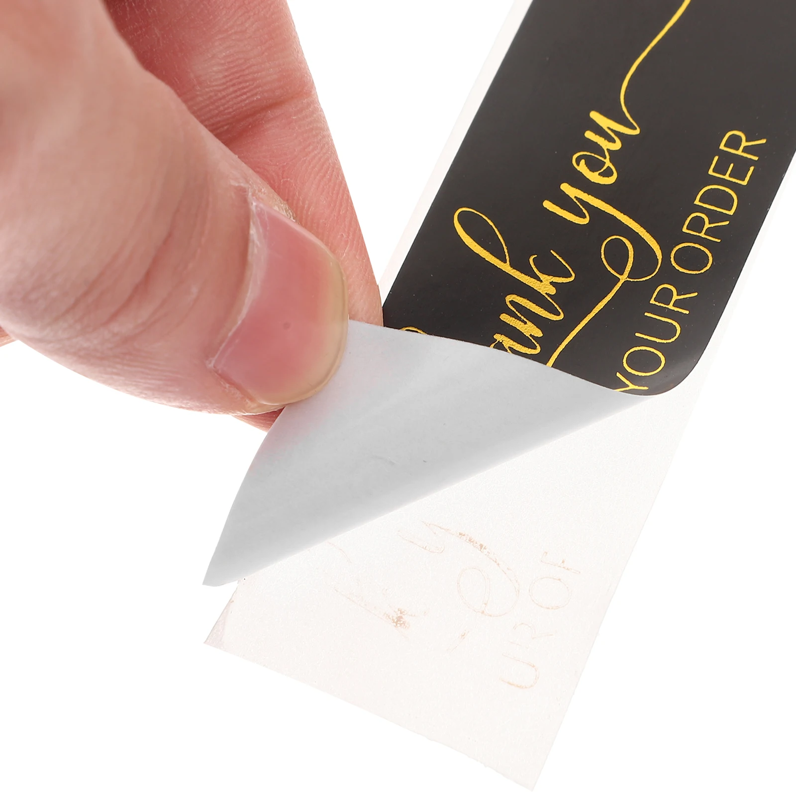 

2 Rolls Rectangle Thank You Stickers Premium Self-Adhesive Label Stickers For Baking Packaging Gift Wrapping Sealing Labels