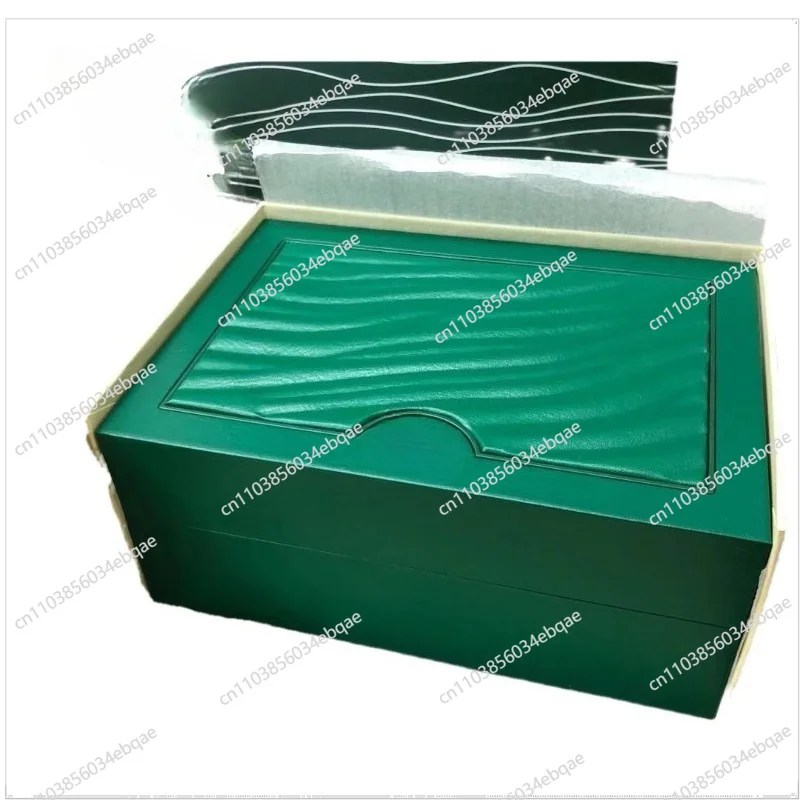 For Watch Box, Leather Green Watch Storage Box, Diary Packaging Box.