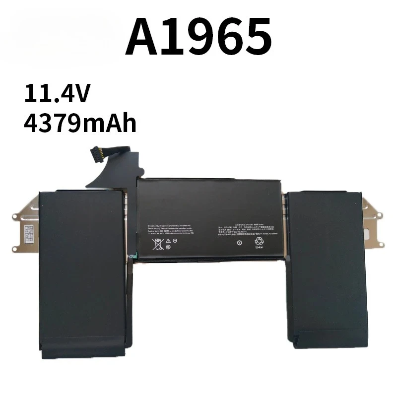 A1965 Laptop Battery for Apple Macbook Air Retina  A1932 11.40V 4380mAh