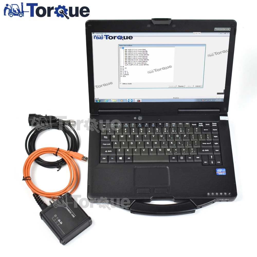 

For Linde BT Doctor Kit Linde Pathfinder LSG with USB Forklift Diagnostic Too +Thoughbook CF53 laptop