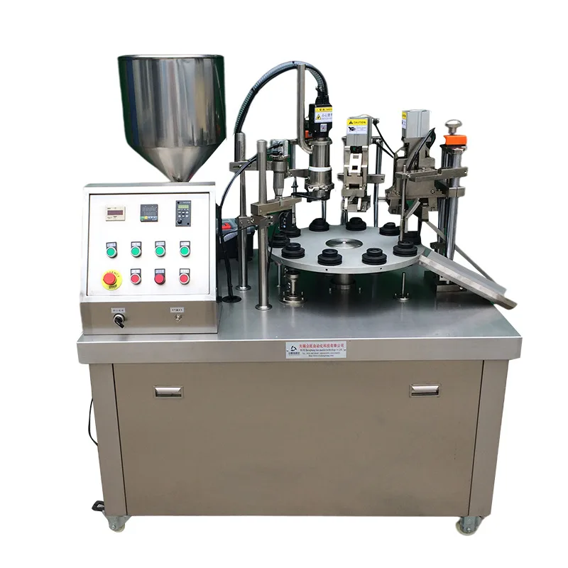 Hose automatic filling machine Aluminum plastic tube automatic filling and sealing automatic tube toothpaste tube filling
