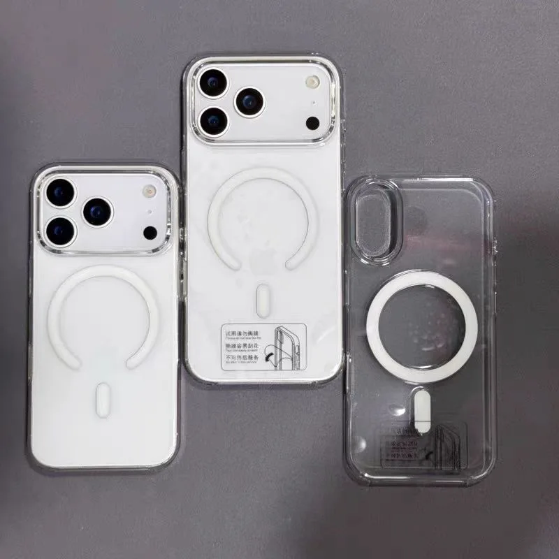 Original Animation Magnetic Transparent Case For iPhone 17 Air 16 15 14 13 12 Pro Max Cases For Magsafe Wireless Charge Cover - náhled 4