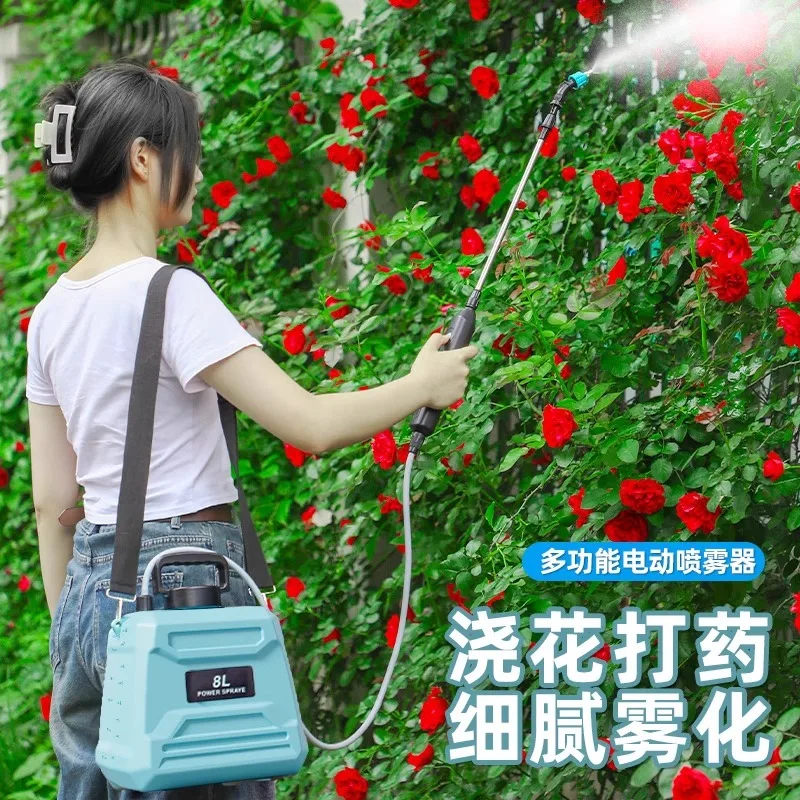 Electric sprayer Agricultural watering can Household small pesticide sprayer High pressure sprayer Water mist watering artifact