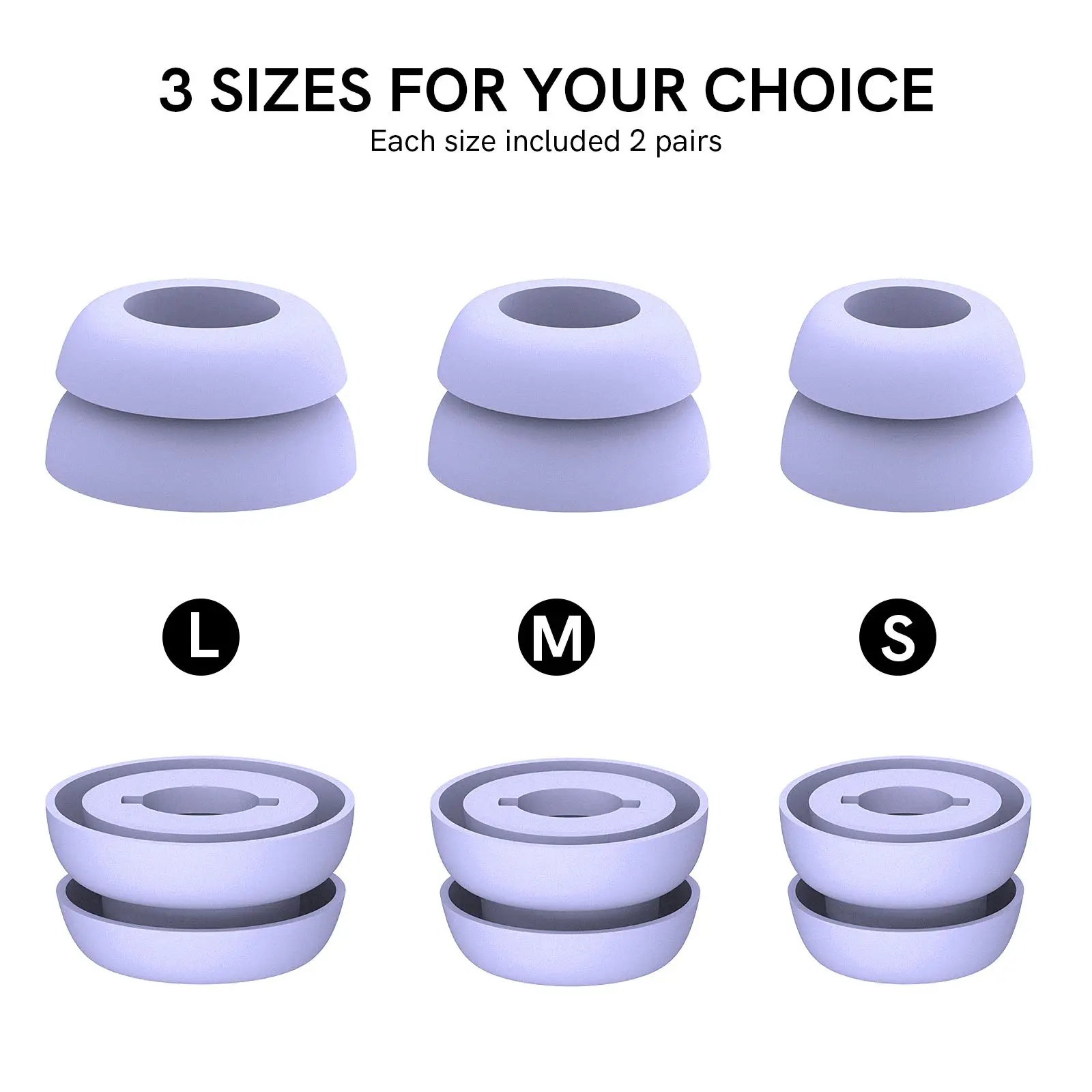 12Pcs Soft Silicone Earbuds Tips Earplug Replacement Headphone Eartips for Samsung Galaxy Buds Pro Eartips Earphone Accessories