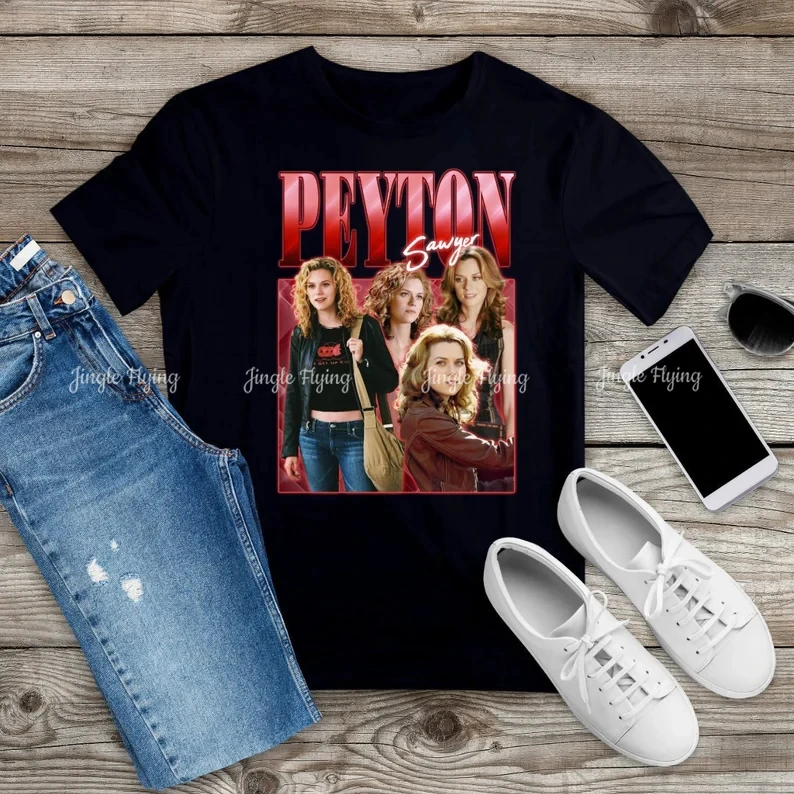 Peyton Sawyer One Tree Hill Hilarie Burton cytat Inspo koszulka z krótkim rękawem bawełniana koszulka Unisex