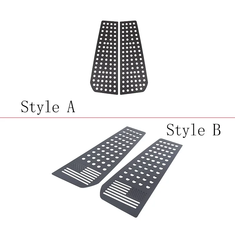 For Land Rover Discovery 3/4 LR3 LR4 2004-2016 Aluminum Alloy Car Rear Window Glass Protector Decorative Sticker Car Accessories