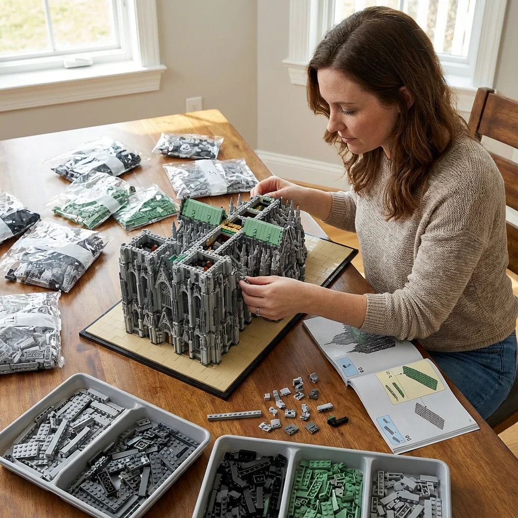 8614PCS Cologne Cathedral Buildings Sets Gothic church Architecture Display Model Bricks Assembly Toys for Adults Christmas Gift