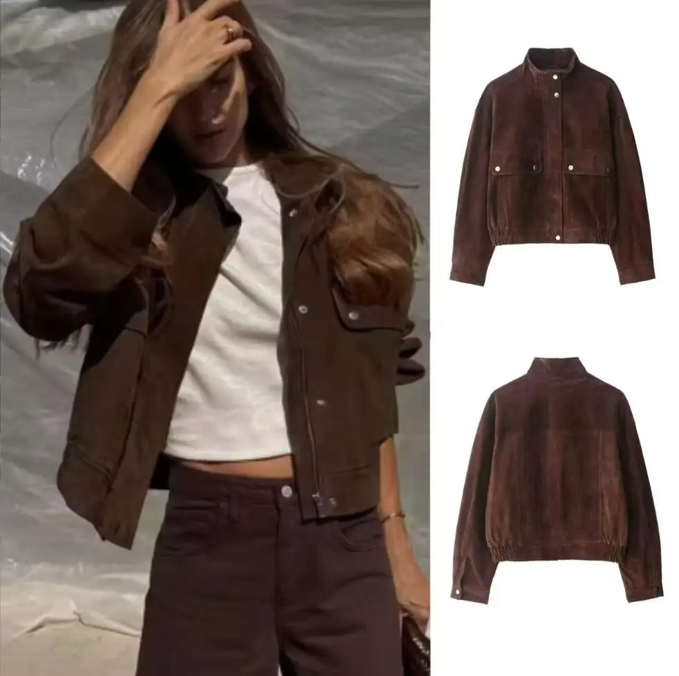Women's Autumn Jackets New Fashion Big Pocket Elegant Women's Loose Warm Jackets Autumn Street Chic Young Student Coats