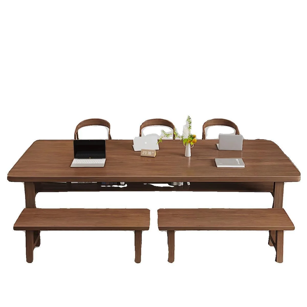Solid wood large board meeting long table simple modern negotiation table office large long table workbench