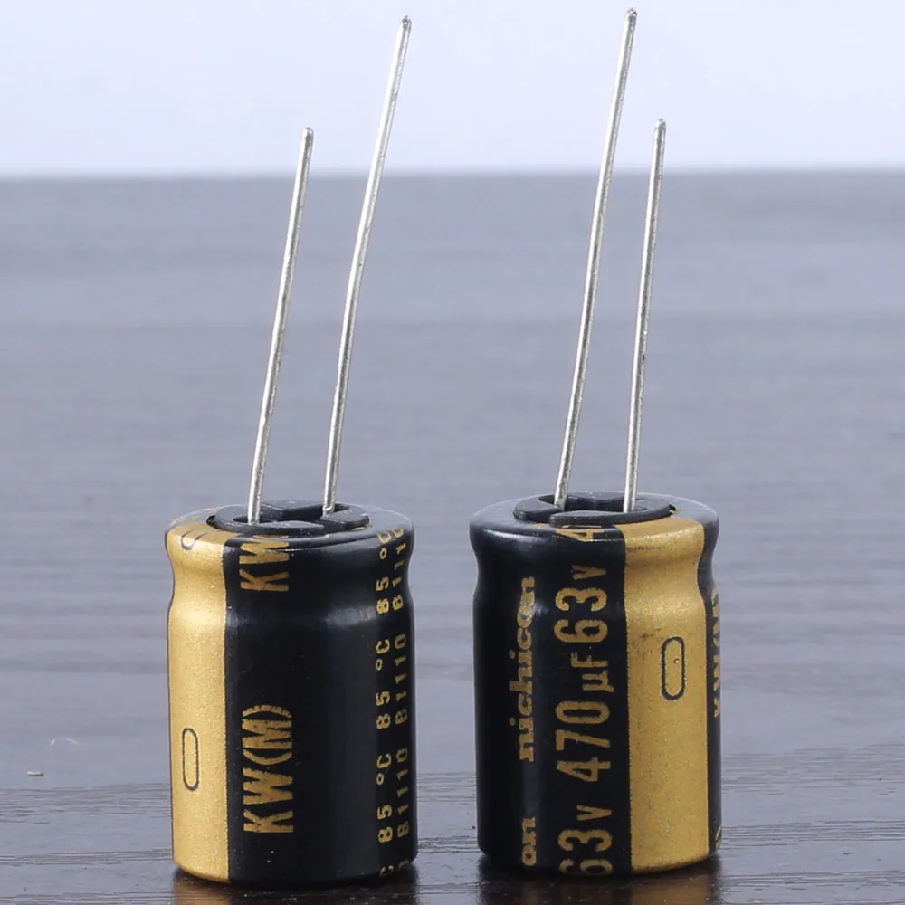 

10PCS Nichicon KW 470uf 63v 470mfd audio Capacitor caps 12.5mm * 20mm