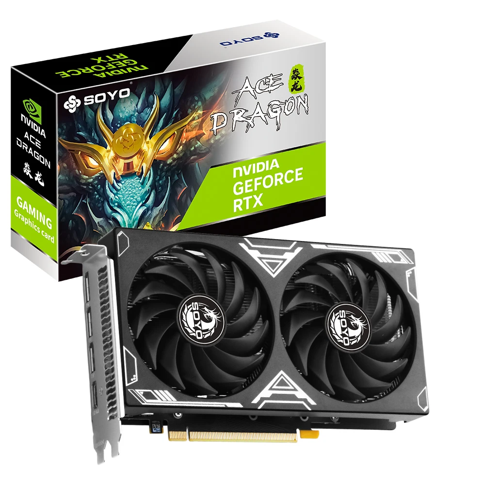 SOYO Neue Gaming-Grafikkarte NVIDIA GeForce RTX 3060 12GB GDDR6 192-Bit PCI-E 4.0 X16 Desktop-GPU Videokarte mit mehreren DP- und HDMI-Anschlüssen für PC-Gaming, Videobearbeitung, 3D-Rendering,